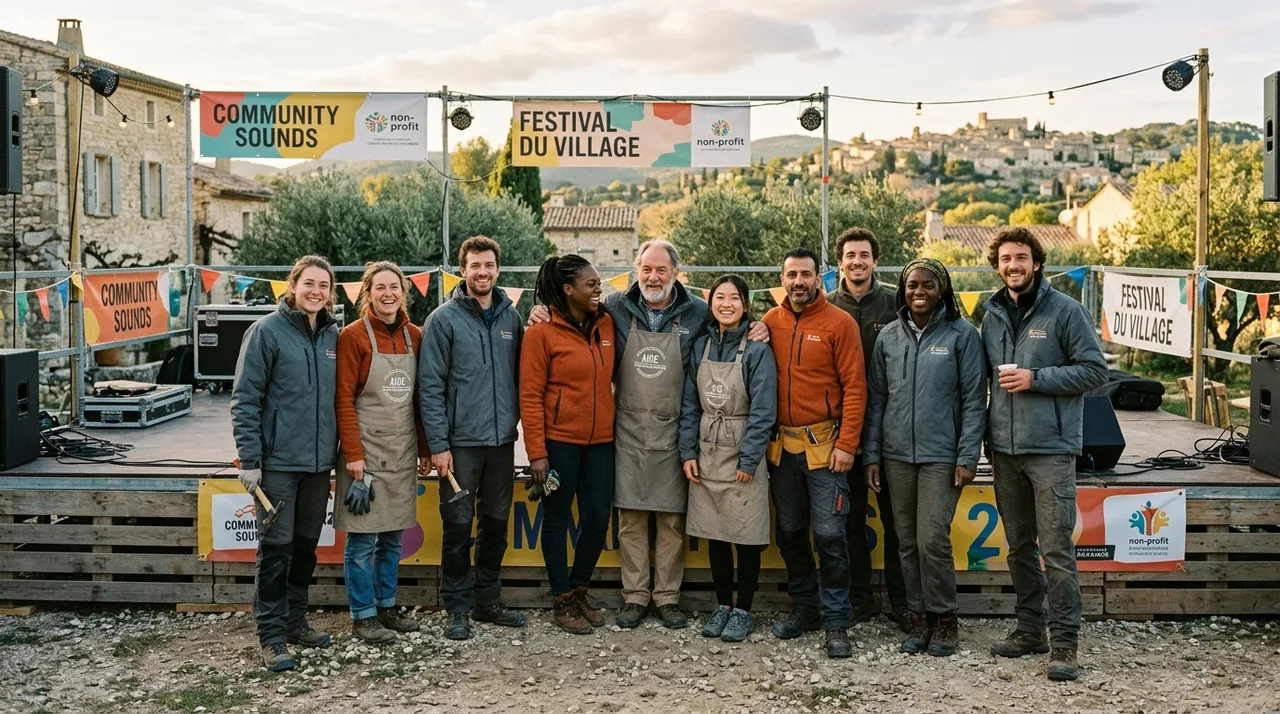 Collectif de bénévoles de l'association réuni après une journée de terrain